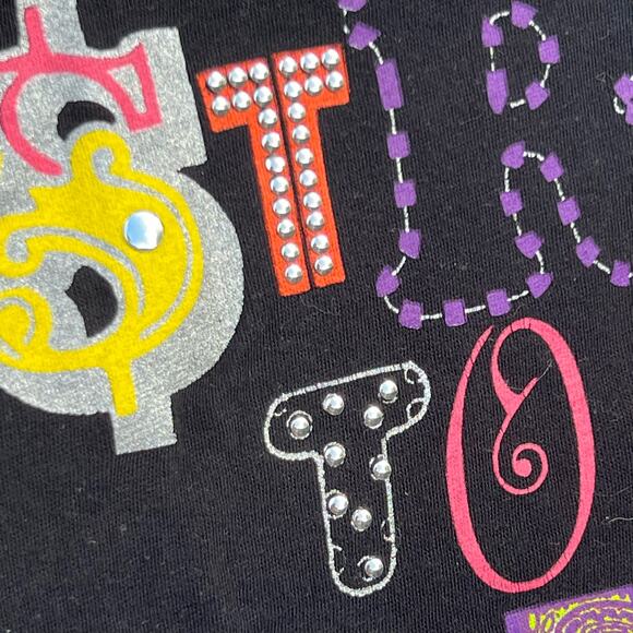 G Unit T-Shirt Embellished Laughing Bank Womens Size Large Gaphic - Picture 6 of 9